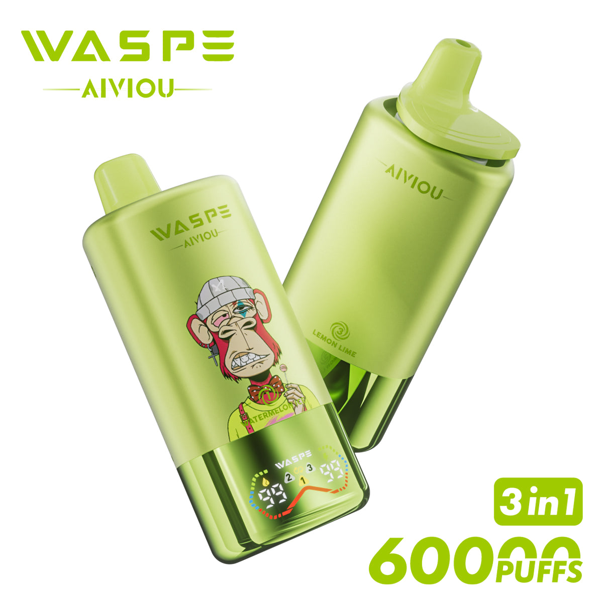 WASPE 60000 puffs 3en1 | Triple sabor