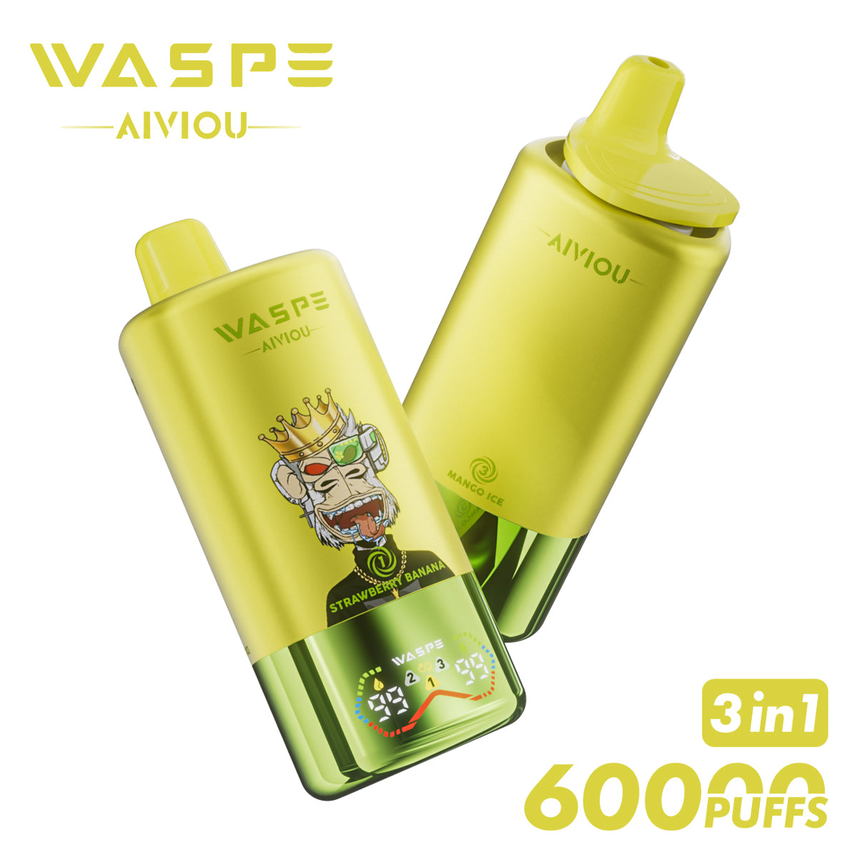 WASPE 60000 puffs 3en1 | Triple sabor