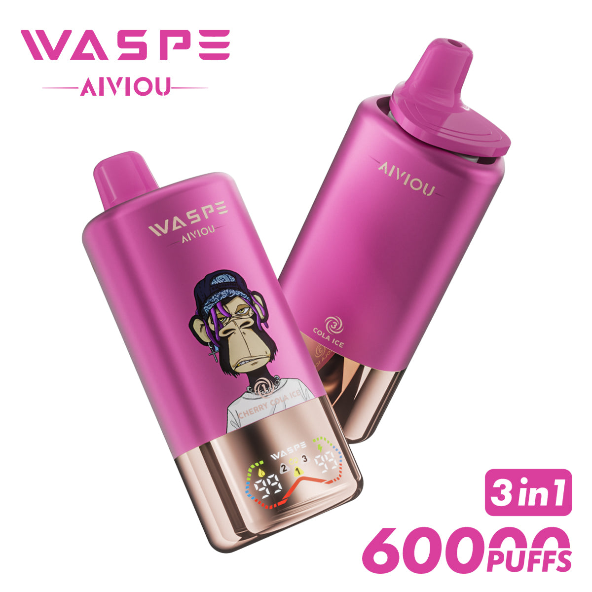WASPE 60000 puffs 3en1 | Triple sabor