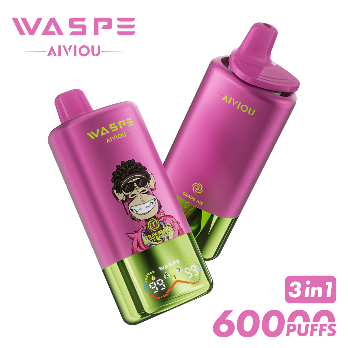 WASPE 60000 puffs 3en1 | Triple sabor