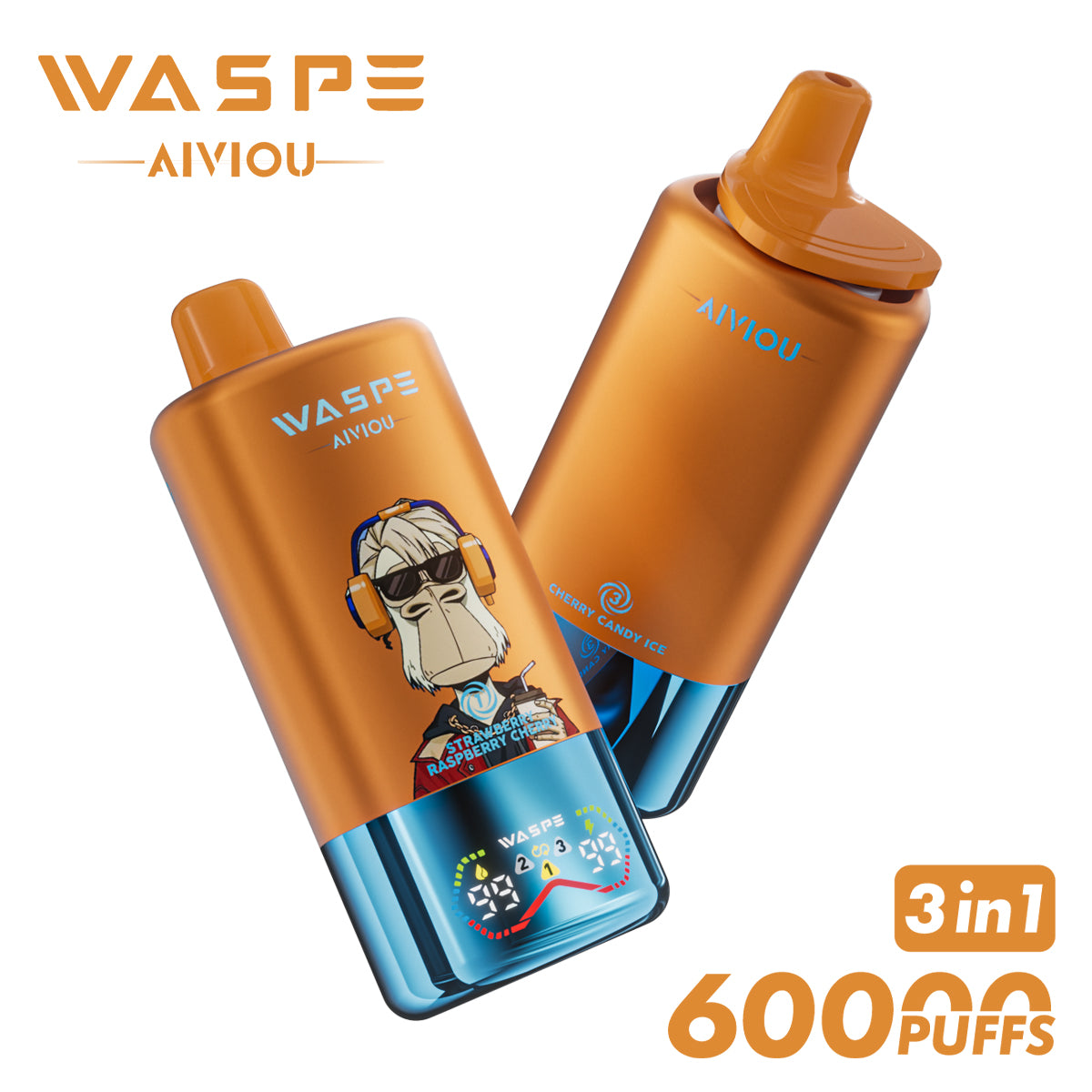 WASPE 60000 puffs 3en1 | Triple sabor
