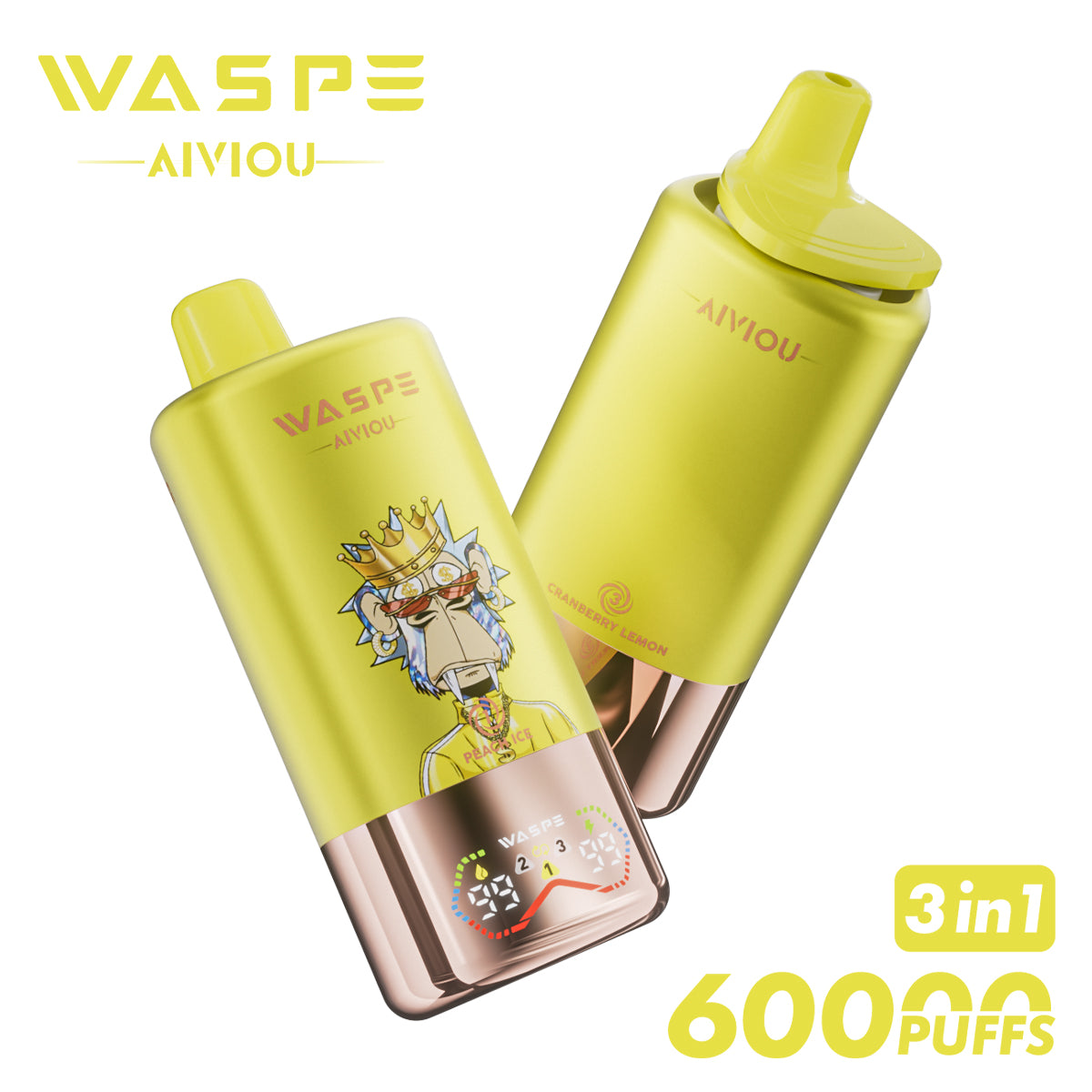 WASPE 60000 puffs 3en1 | Triple sabor
