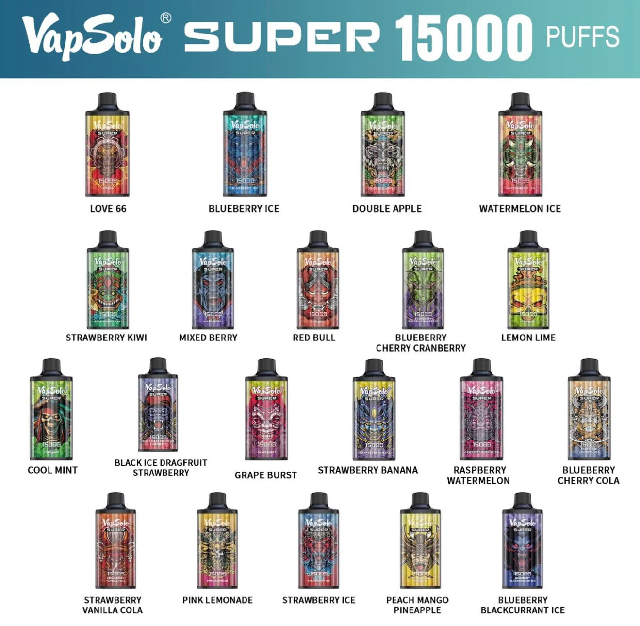 VAPSOLO SUPER 15000 Puffs