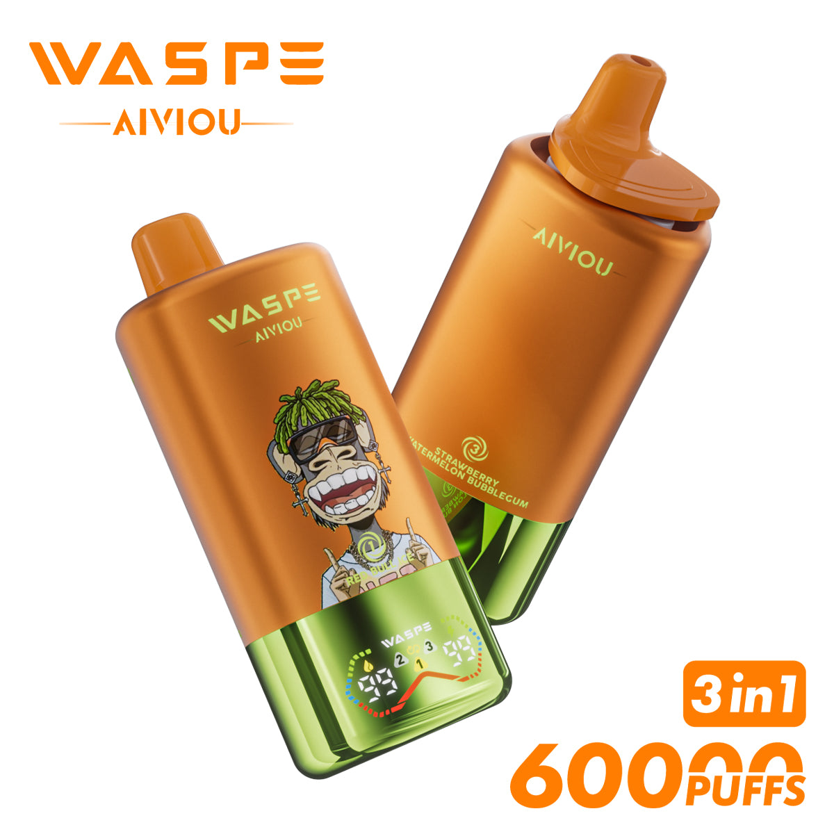 WASPE 60000 puffs 3en1 | Triple sabor