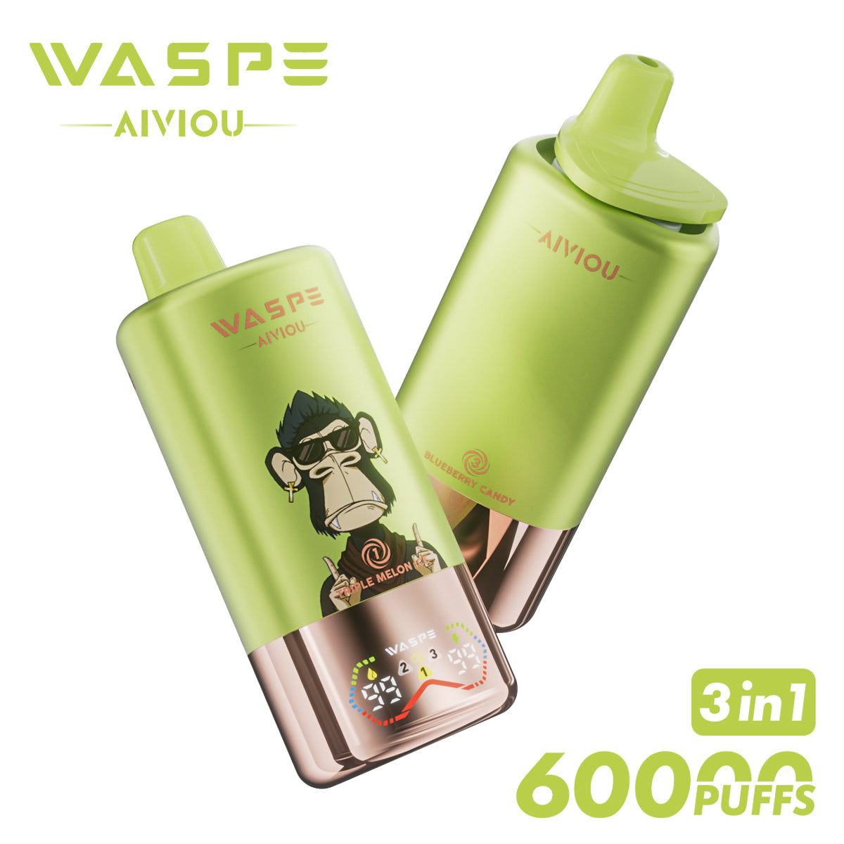 WASPE 60000 puffs 3en1 | Triple sabor