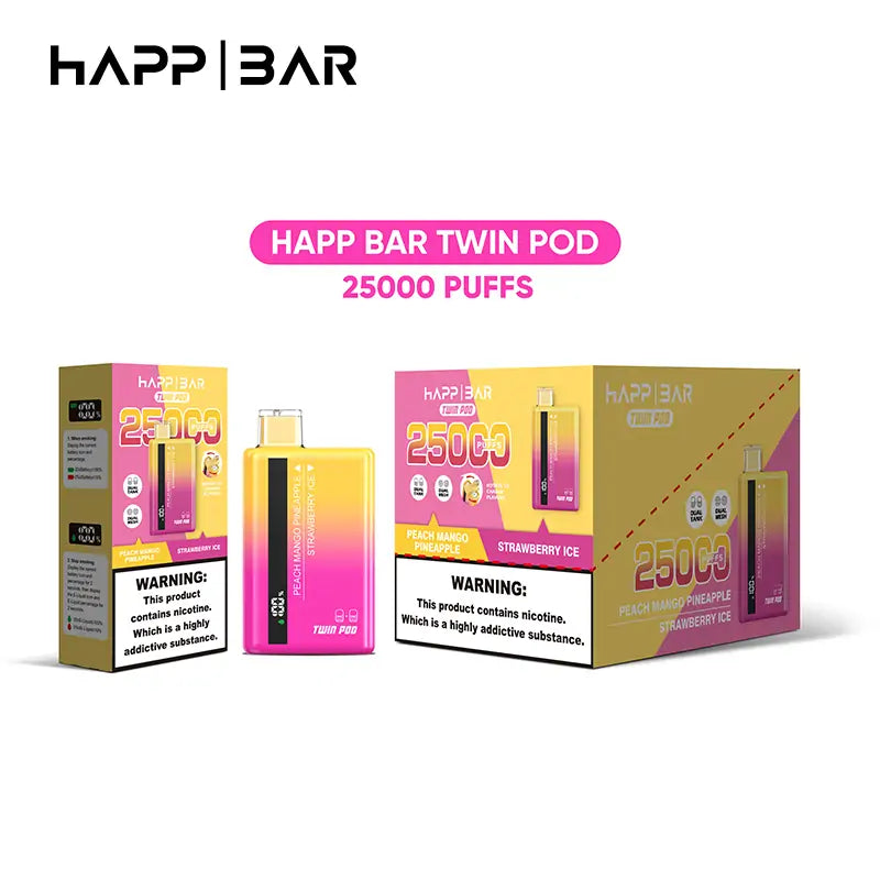 HAPP BAR TWIN 25000 Puffs | Doble sabor