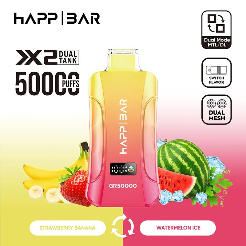 HAPP BAR GR50000 | 50k puffs Doble sabor