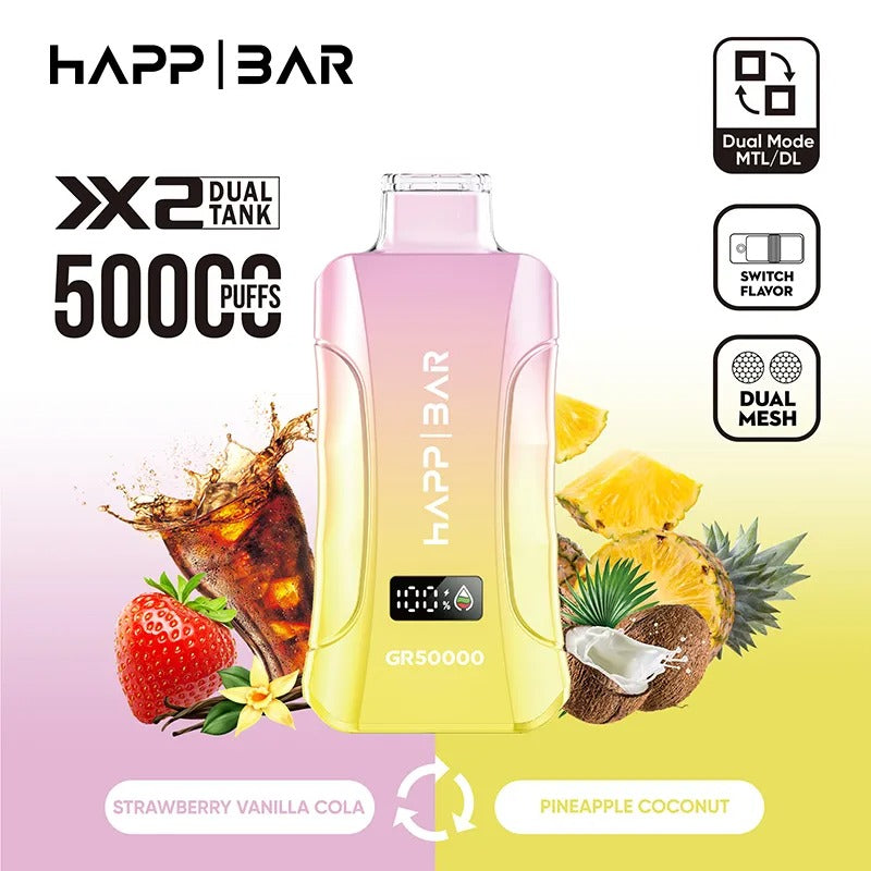HAPP BAR GR50000 | 50k puffs Doble sabor