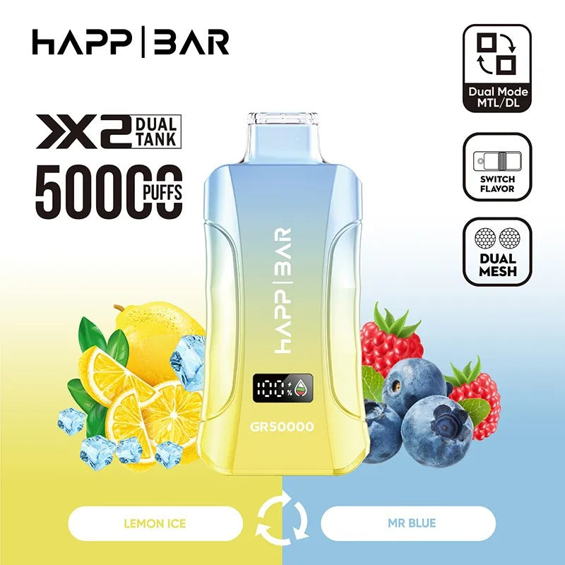 HAPP BAR GR50000 | 50k puffs Doble sabor