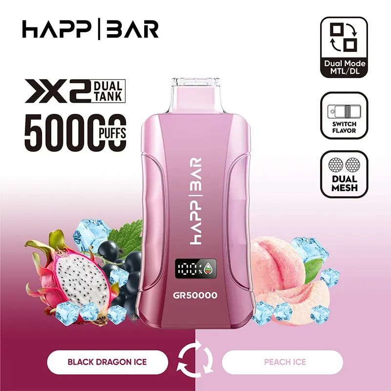 HAPP BAR GR50000 | 50k puffs Doble sabor