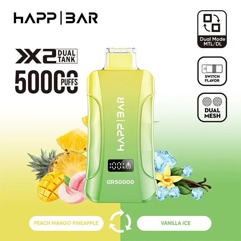 HAPP BAR GR50000 | 50k puffs Doble sabor