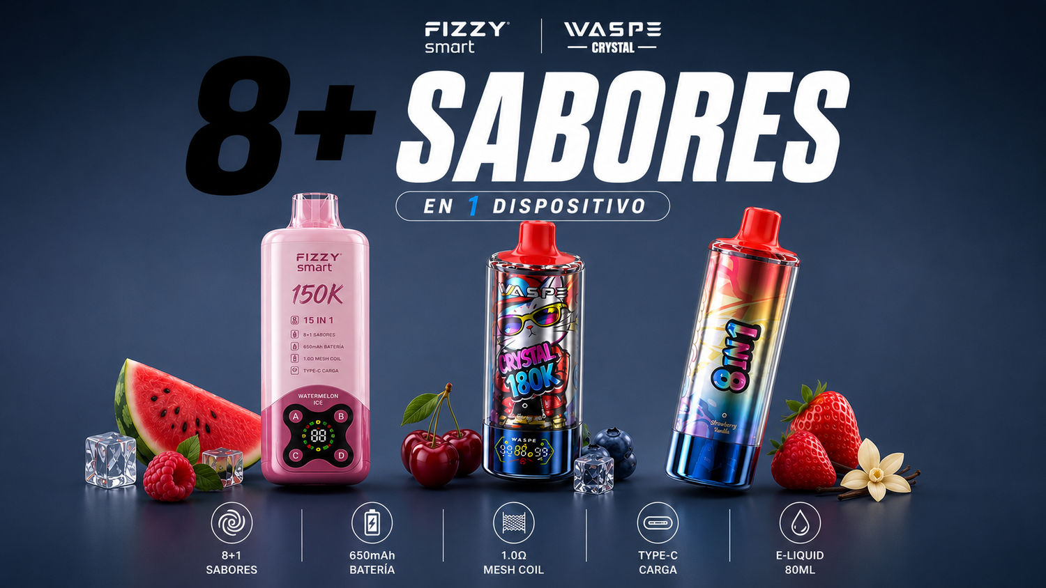 +8 sabores en 1