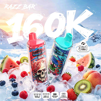 RAZZ BAR 160K puffs | Triple sabor