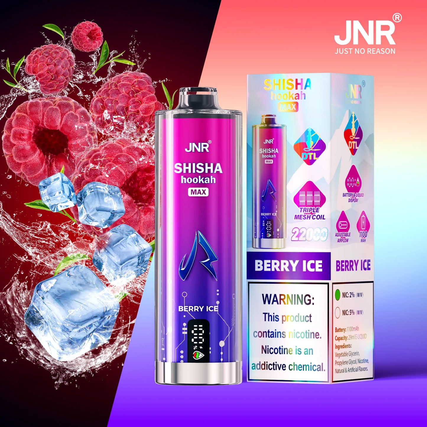 JNR Hooka Shisha Max 22k Puffs