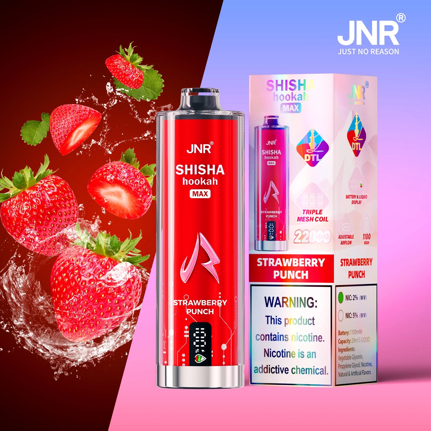 JNR Hooka Shisha Max 22k Puffs