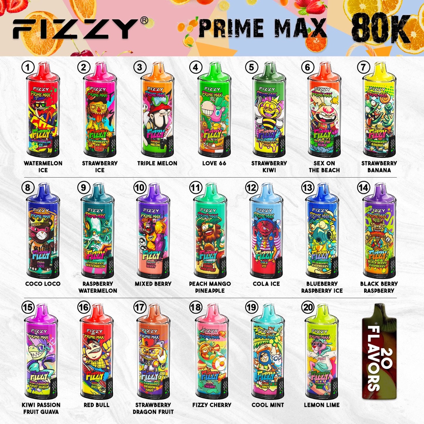 FIZZY PRIME MAX 80K