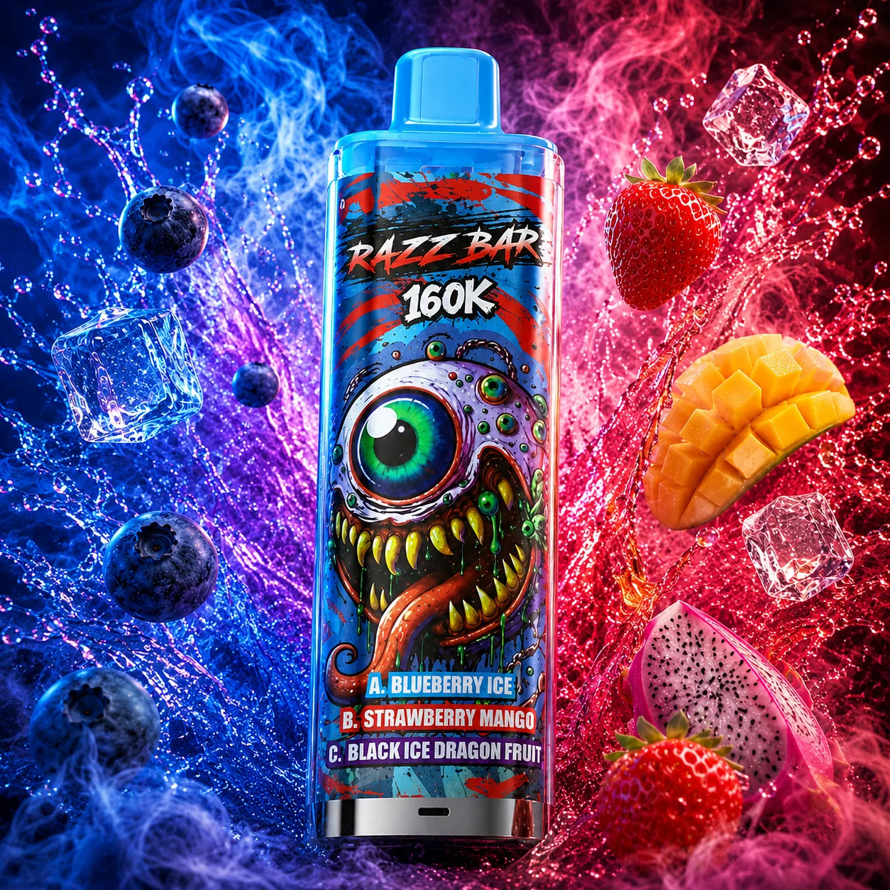 RAZZ BAR 160K puffs | Triple sabor