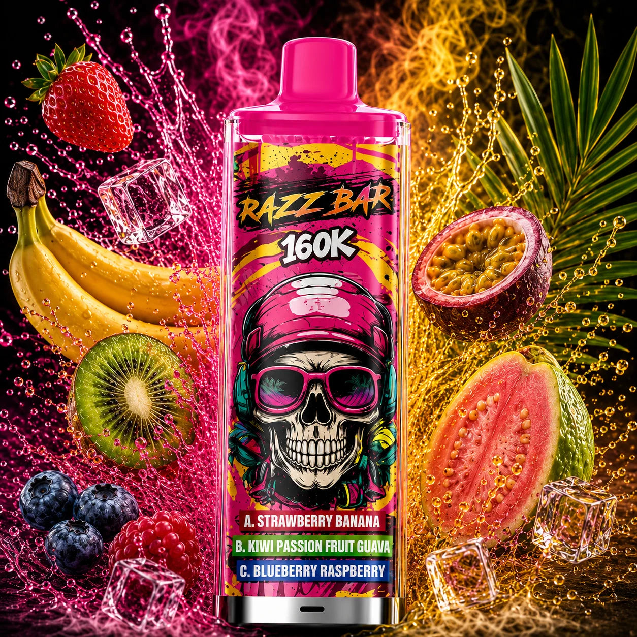 RAZZ BAR 160K puffs | Triple sabor