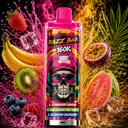 RAZZ BAR 160K puffs | Triple sabor