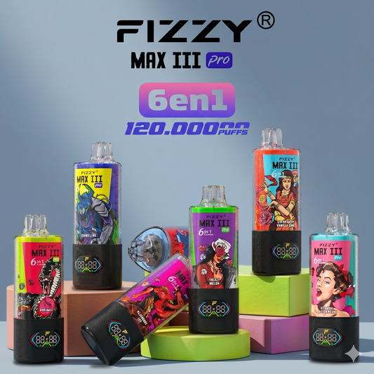 FIZZY MAX III 6en1 120000 Puffs | 6 sabores