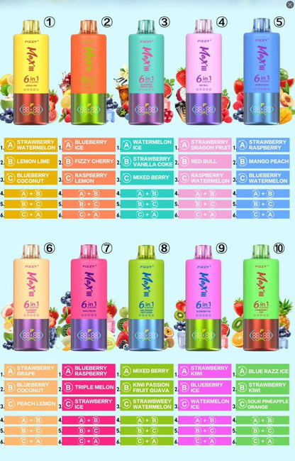 Fizzy Max III 6en1 60000 Puffs Vape Desechable