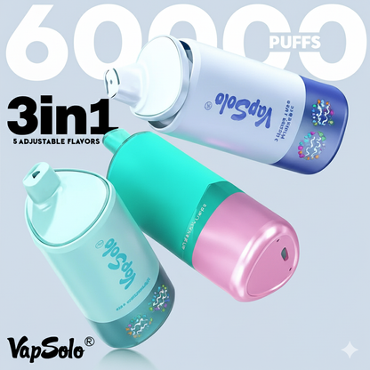 VAPSOLO TRIPLE PRO 3en1 60000 | Triple sabor