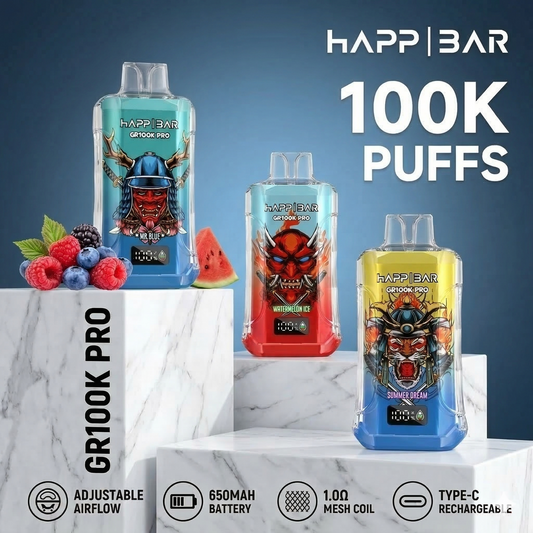 HAPPBAR GR100k PRO | 100.000 puffs