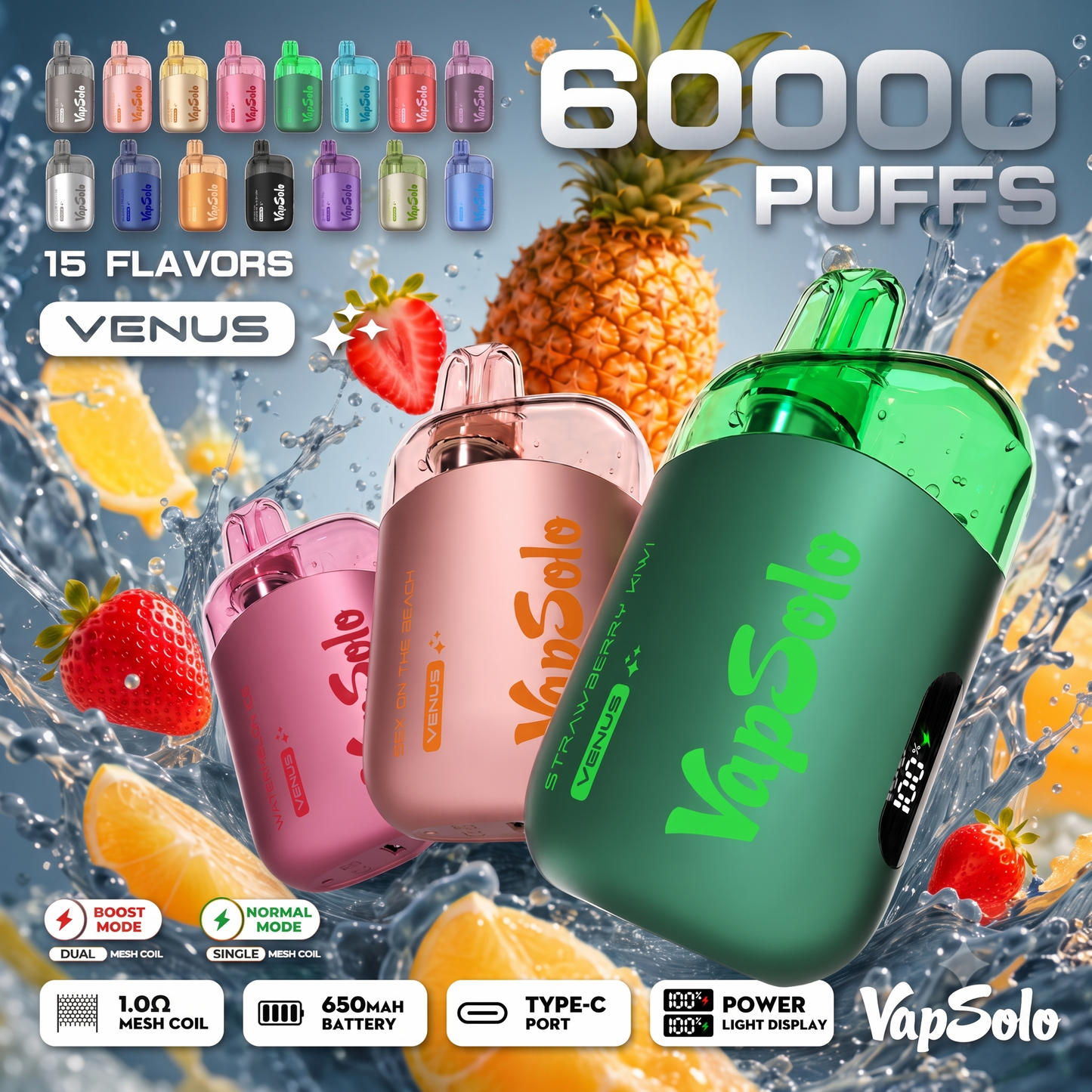 VAPSOLO VENUS 60000 puffs