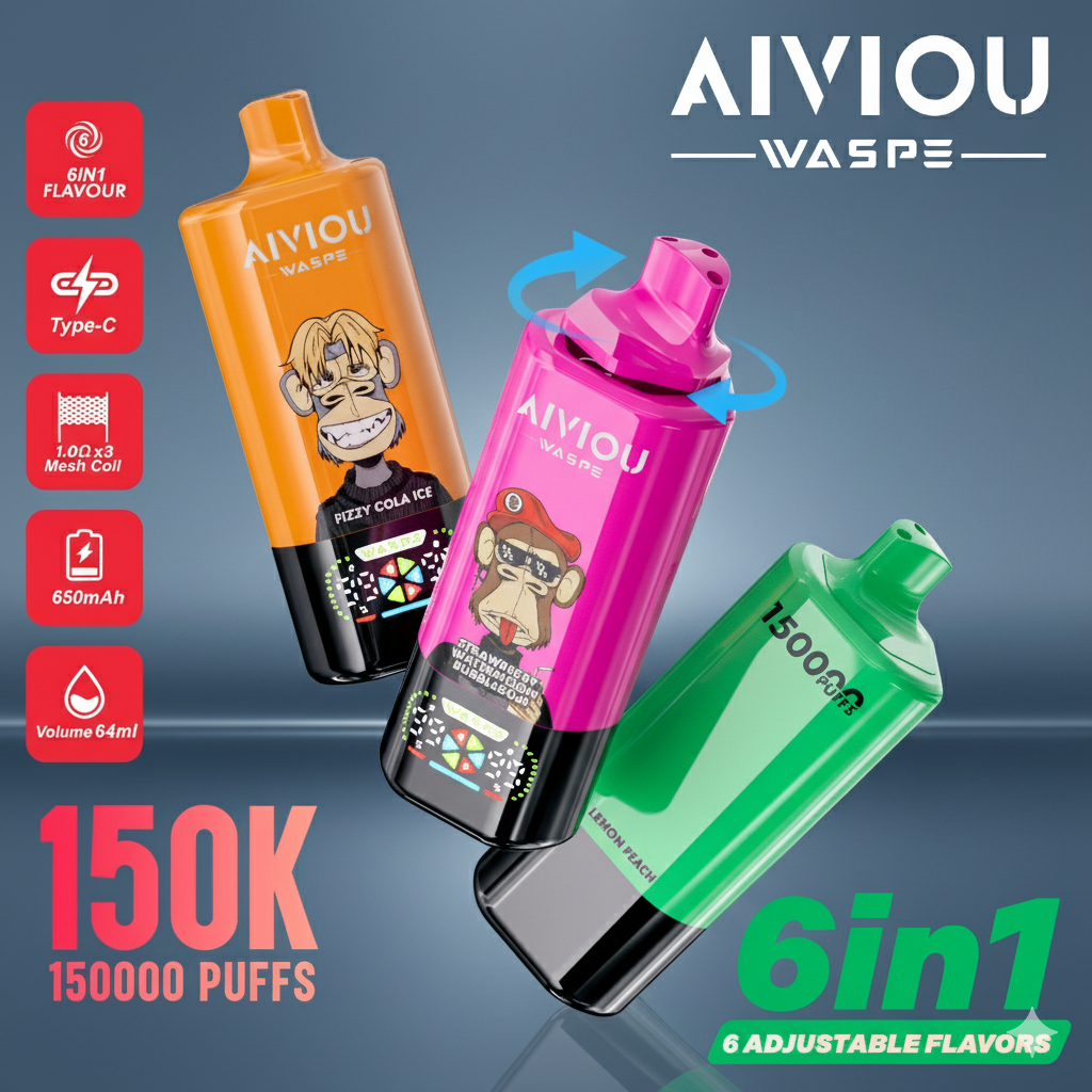 WASPE 150000puffs AIVIOU | 6 en 1