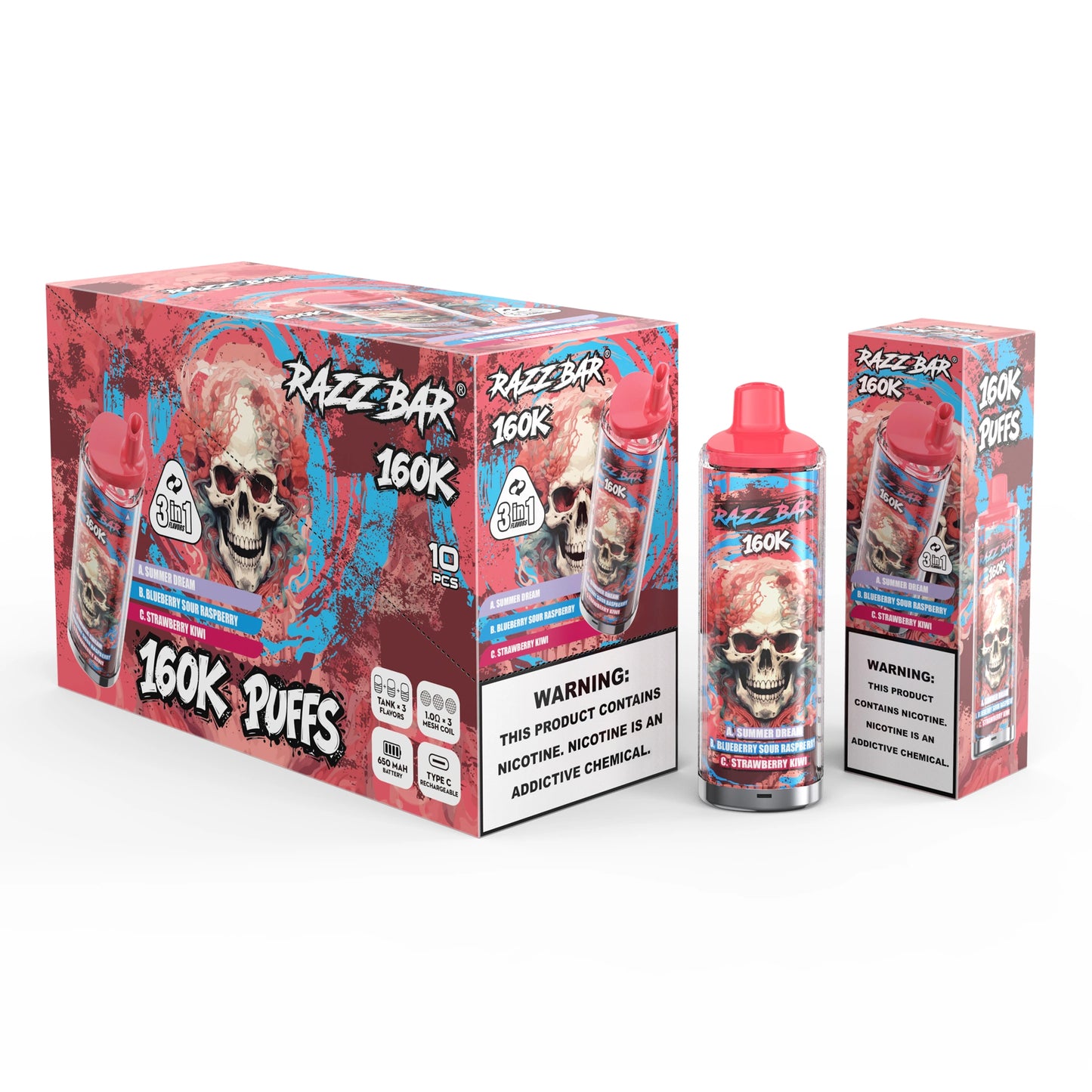 RAZZ BAR 160K puffs | Triple sabor