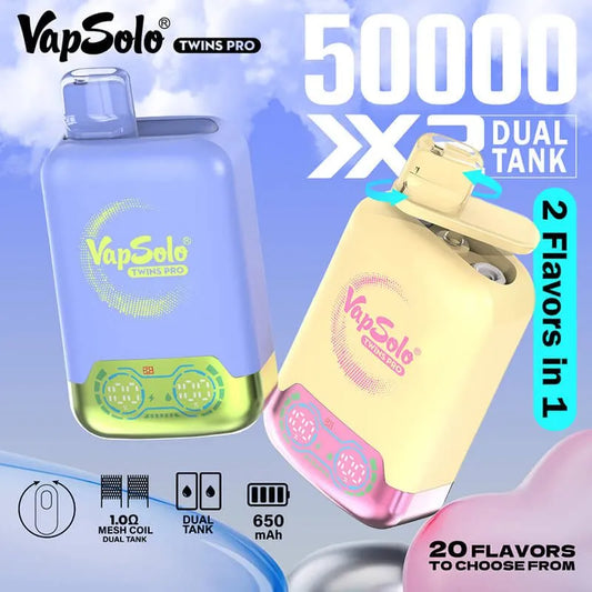 VAPSOLO TWINS PRO 50K Doble Sabor