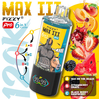 FIZZY MAX III 6en1 120000 Puffs | 6 sabores