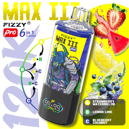 FIZZY MAX III 6en1 120000 Puffs | 6 sabores