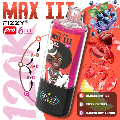 FIZZY MAX III 6en1 120000 Puffs | 6 sabores