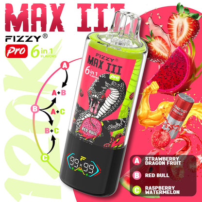FIZZY MAX III 6en1 120000 Puffs | 6 sabores