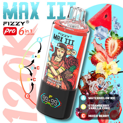 FIZZY MAX III 6en1 120000 Puffs | 6 sabores