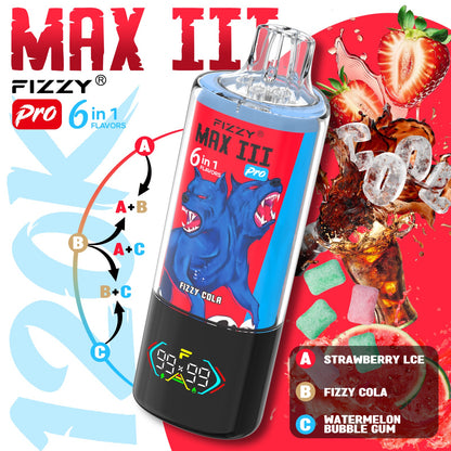 FIZZY MAX III 6en1 120000 Puffs | 6 sabores
