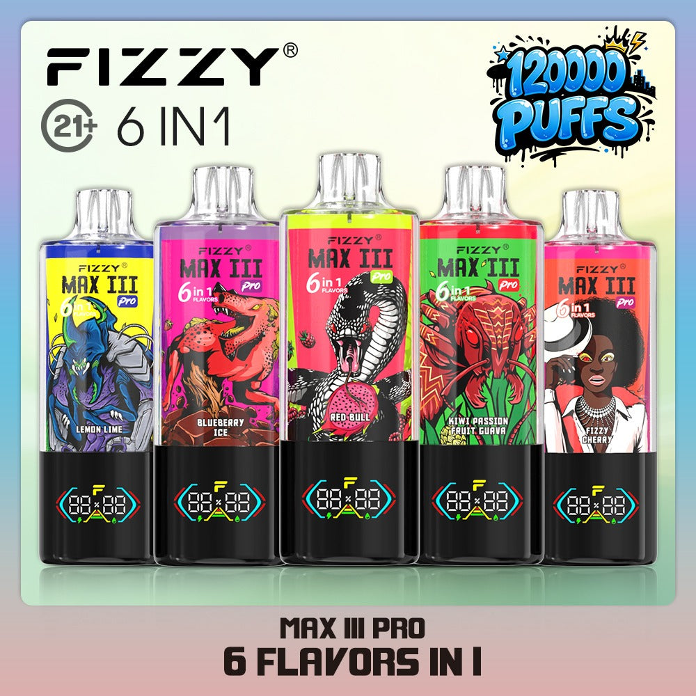 FIZZY MAX III 6en1 120000 Puffs | 6 sabores