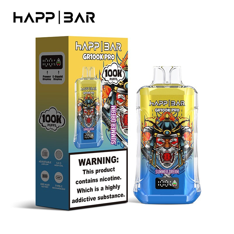 HAPPBAR GR100k PRO | 100.000 puffs