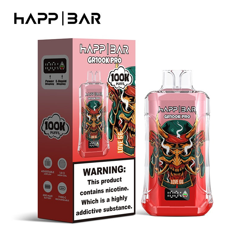HAPPBAR GR100k PRO | 100.000 puffs