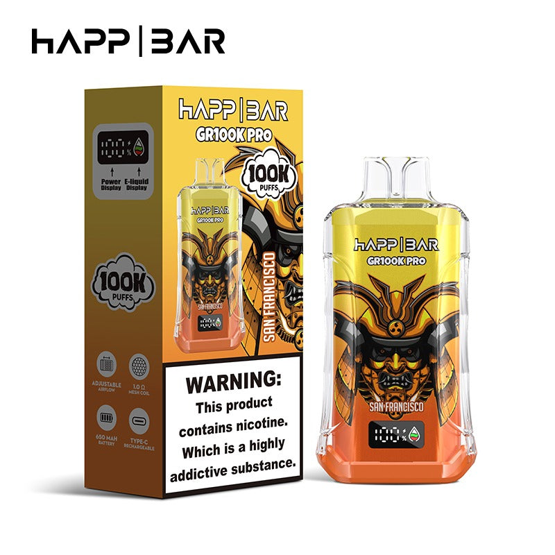 HAPPBAR GR100k PRO | 100.000 puffs