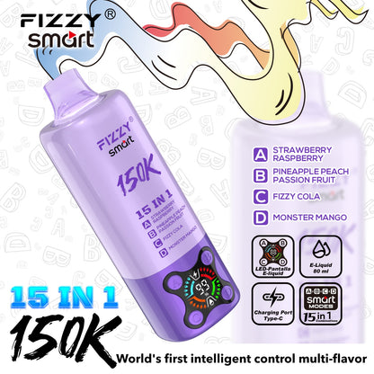 FIZZY SMART 150K | 15 sabores en 1