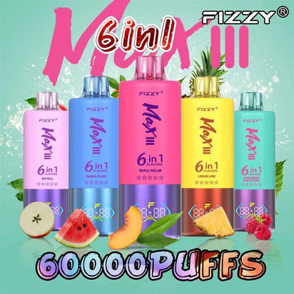 FIZZY MAX III 6en1 60000 Puffs | 6 sabores