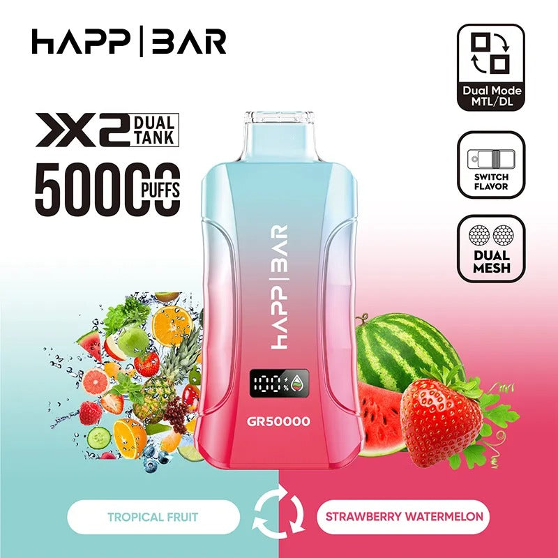 HAPP BAR GR50000 | 50k puffs Doble sabor