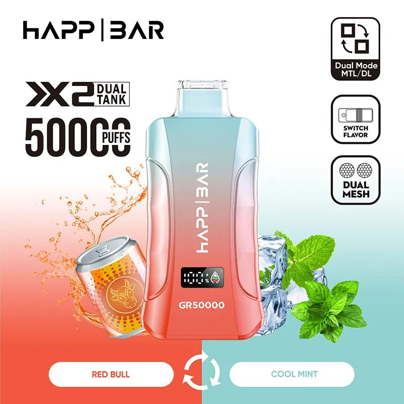 HAPP BAR GR50000 | 50k puffs Doble sabor