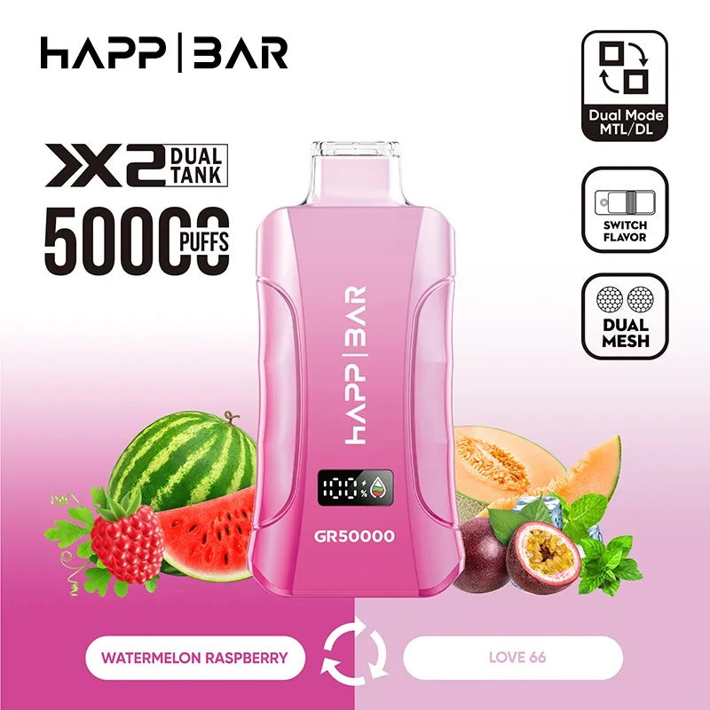 HAPP BAR GR50000 | 50k puffs Doble sabor