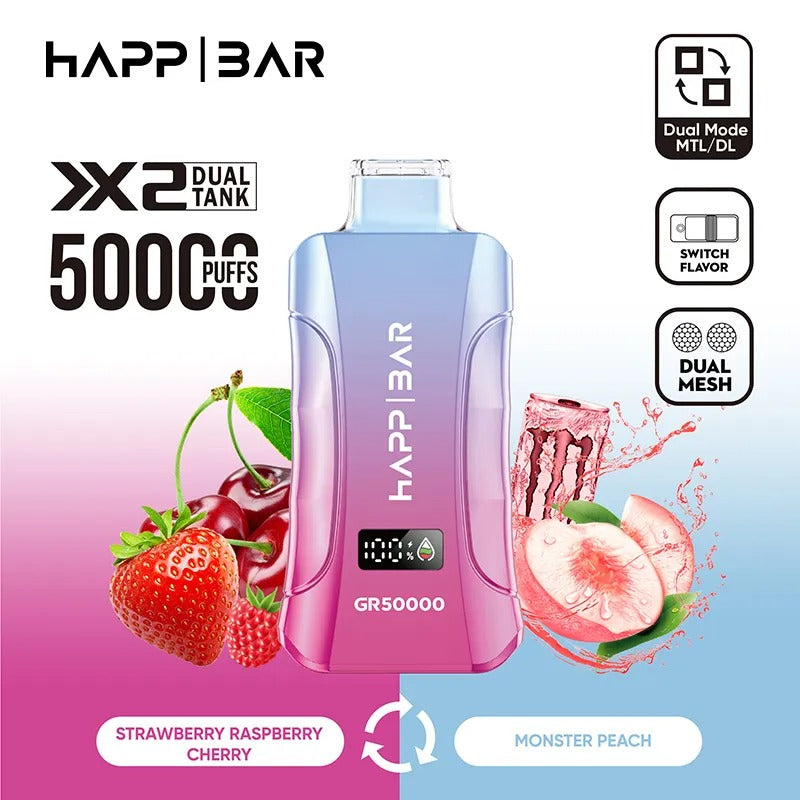 HAPP BAR GR50000 | 50k puffs Doble sabor