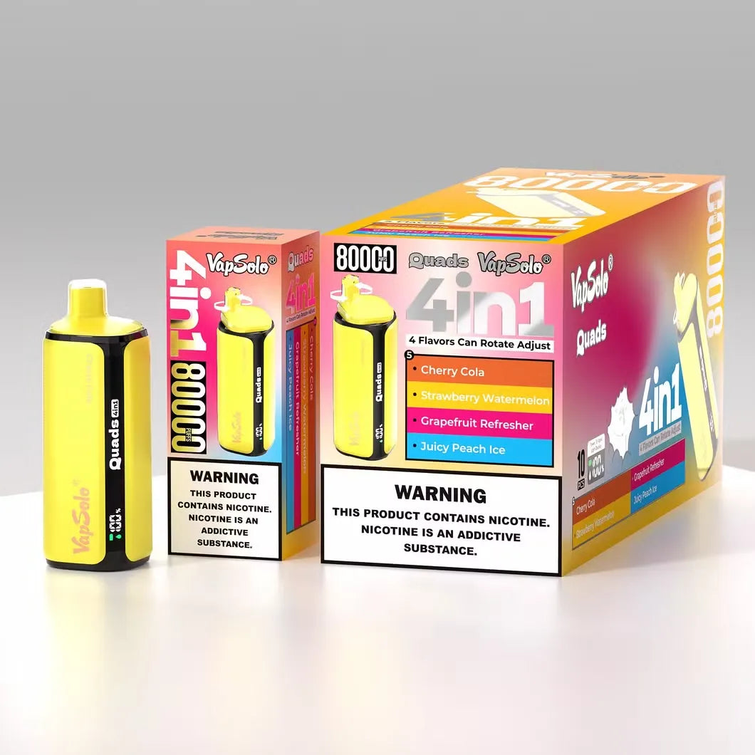Vapsolo Quads 80K 80000 Puffs Vape Desechable 4 Sabores En 1 SoloVapes vapsolo-quads-80k-80000-puffs-vape-desechable-4-sabores-en-1-solovapes