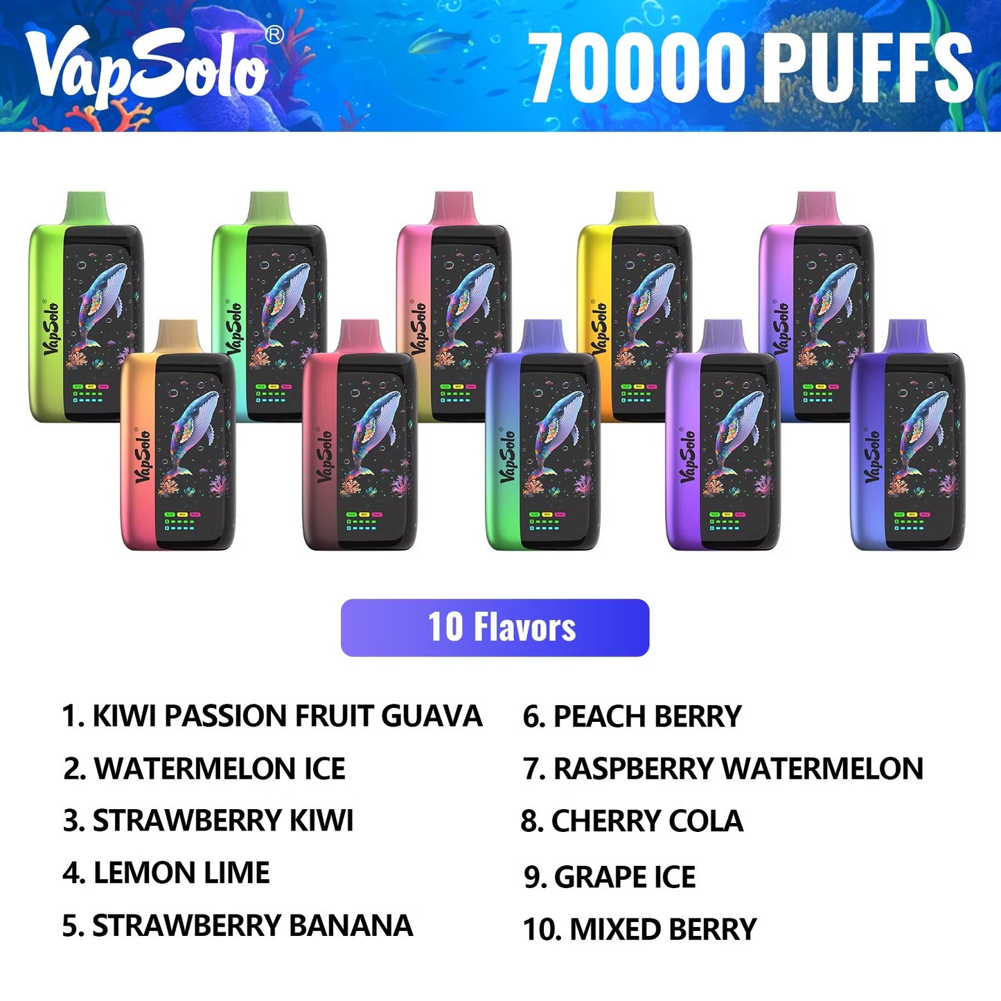 VAPSOLO MASTER 70000 puffs